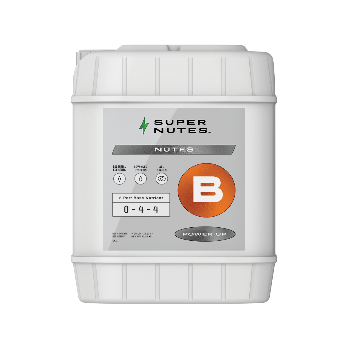 SUPERNUTES NUTES B 5 GALLON