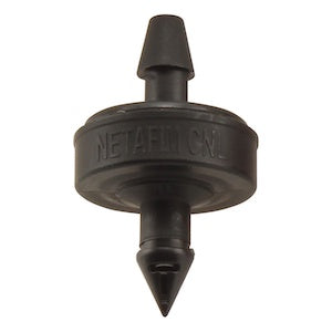 NETAFIM SELF PIERCING EMITTERS W INTERNAL VALVE 1.0 GPH BLK