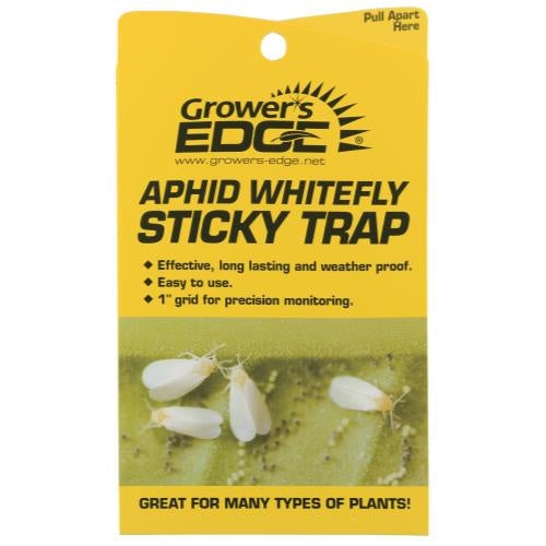 GROWER'S EDGE APHID WHITEFLY STICKY TRAP 5/PK