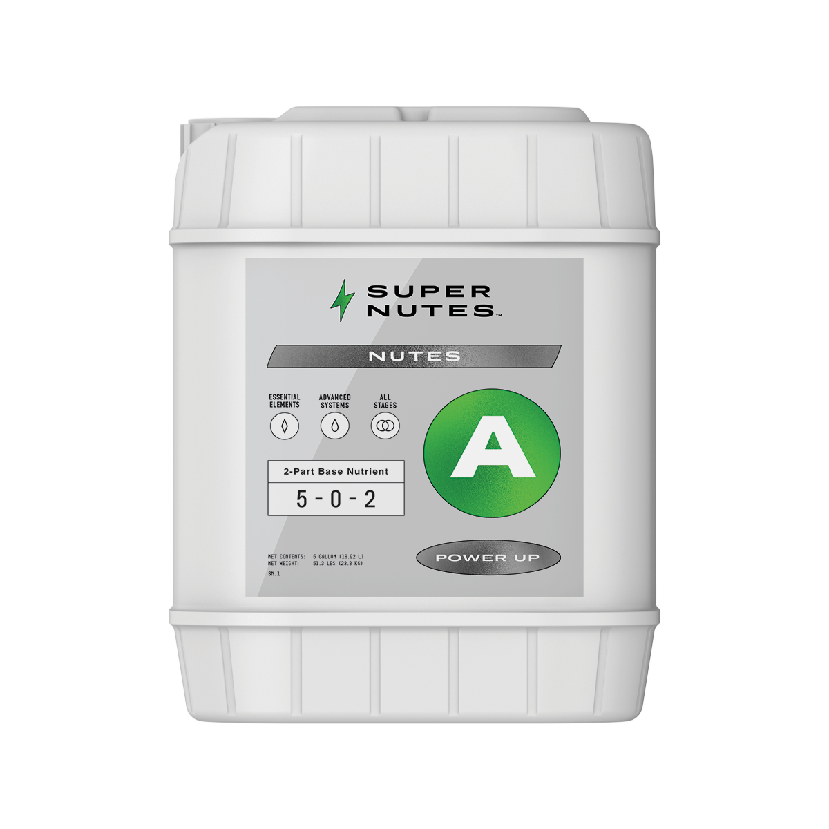 SUPERNUTES NUTES A 5 GALLON