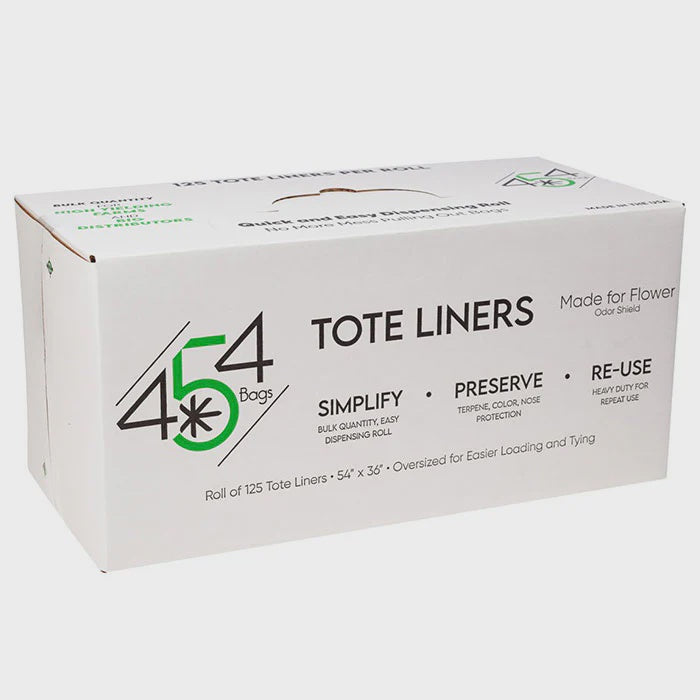 454 BAGS TOTE LINERS 54X36 125 COUNT